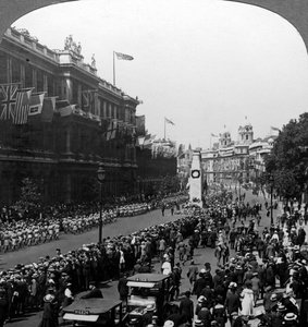 Indian troops saluting the Unknown Warrior at the Cenotaph, Whitehall, London