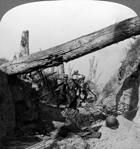 Trench Warfare on the Wotan Line, Queant, France, World War I