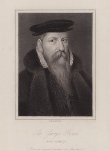 Sir George Bowes, English soldier (engraving) by Reginald Easton