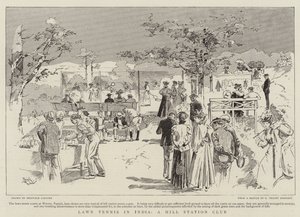 Lawn Tennis in India, a Hill Station Club