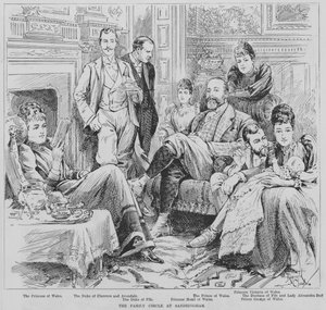 The Prince and Princess of Wales and their family at Sandringham, Norfolk