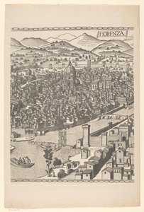 View of Florence (middle part) by Reichsdruckerei