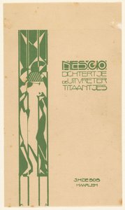 Cover Design for: Nescio, Dichtertje, de Uitvreter en Titaantjes, 1918 by Reijer Stolk