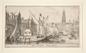 The Rokin, with the Bourse by Reinier Nooms