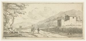 Landscape with a Man on a Donkey (series title: Various Embarkations and Other Deeds)