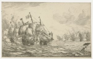 Naval Battle by Reinier Nooms
