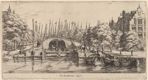 Eenhoorns Sluis by Reinier Nooms, called Zeeman