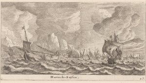 Herring-Busses by Reinier Nooms, called Zeeman