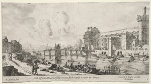 Views of Paris: View of the Louvre and the Tuileries by Reinier Nooms, called Zeeman