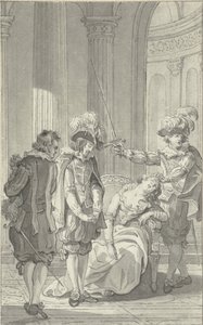 Illustration for the Play Ines de Castro by Rhijnvis Feith