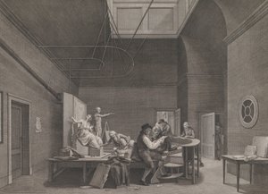 The Drawing Academy at the Felix Meritis Society in Amsterdam, ca. 1800