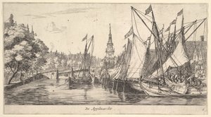 The Apple Market, from Views in Amsterdam, Plate 6, ca. 1659-62