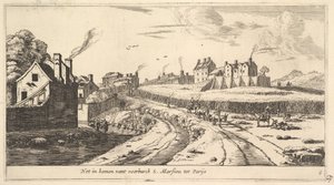 Entrance to the Suburb of Saint Marceau near Paris by Reinier Zeeman