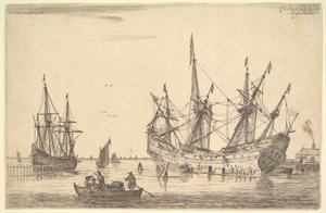 Men Caulking the Hull of a Ship by Reinier Zeeman