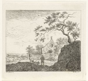 Landscape with Figures by Reinierus Albertus Ludovicus baron van Isendoorn à Blois