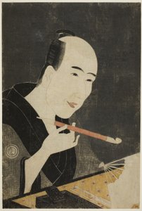 Portrait of Santo Kyoden, the Master of Kyobashi