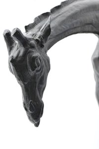 Large Giraffe with Lowered Head, modeled 1909-10, cast before 1913 by Rembrandt Bugatti