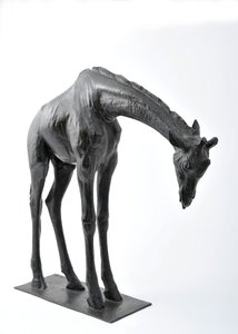 Large Giraffe with Lowered Head, modeled 1909-10, cast before 1913 by Rembrandt Bugatti