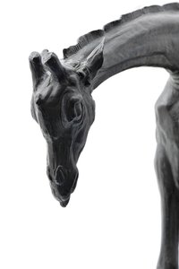 Large Giraffe with Lowered Head, modeled 1909-10, cast before 1913 by Rembrandt Bugatti