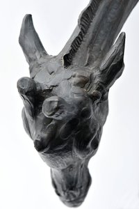 Large Giraffe with Lowered Head
