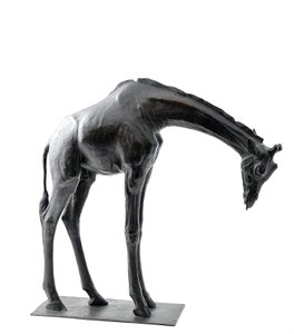 Large Giraffe with Lowered Head, Modeled 1909-10, Cast Before 1913 by Rembrandt Bugatti