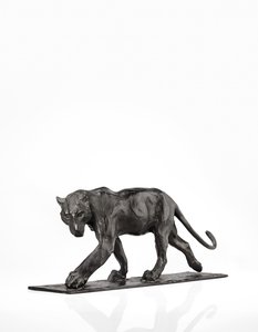 Panther walking, rear leg raised by Rembrandt Bugatti