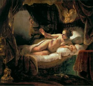 Danae by Rembrandt van Rijn
