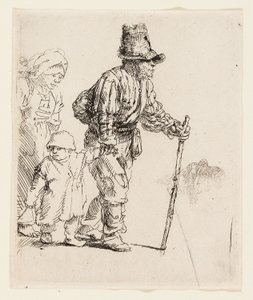 Peasant Family on the Tramp, c.1652 by Rembrandt Harmensz. van Rijn