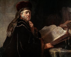 Portrait of the wise by Rembrandt van Rijn