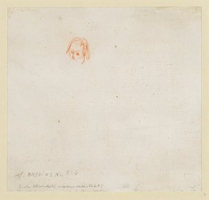 Small study of a head by Rembrandt van Rijn