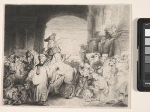 The Triumph Of Mordecai by Rembrandt Harmensz. van Rijn