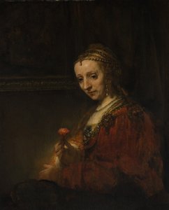 Woman with a Pink