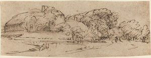 A Landscape with Farm Buildings among Trees