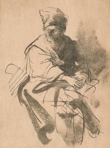 A Study by Rembrandt van Rijn