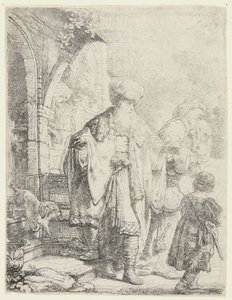 Abraham Casting Out Hagar and Ishmael by Rembrandt van Rijn