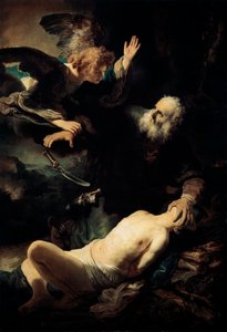 Abraham Sacrificing Isaac by Rembrandt van Rijn