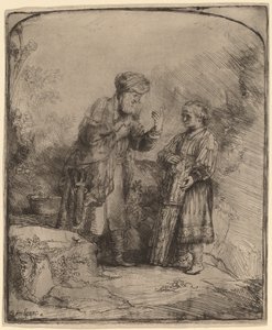 Abraham and Isaac by Rembrandt van Rijn