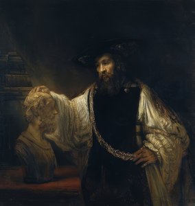 Aristotle Before the Bust of Homer