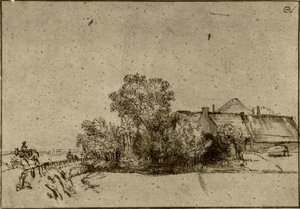 Farmhouse in Amsteldijk by Rembrandt van Rijn