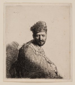 Bearded Man, in Furred Oriental Cap and Robe