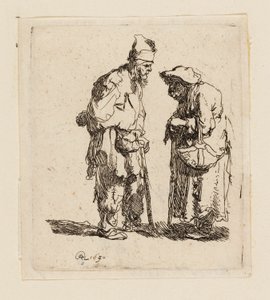Beggar Man and Beggar Woman Conversing