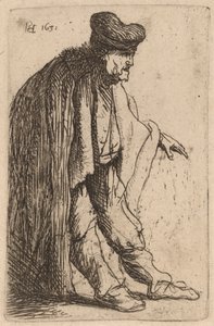 Beggar with His Left Hand Extended by Rembrandt van Rijn