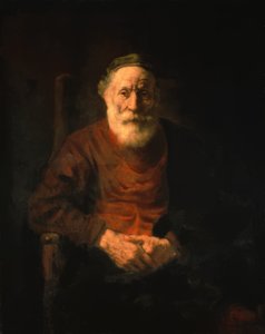 Portrait of an Old Man in Red Robe by Rembrandt van Rijn