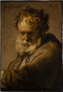 Bust of a Bearded Old Man by Rembrandt van Rijn