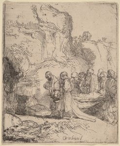 Christ Carried to the Tomb by Rembrandt van Rijn