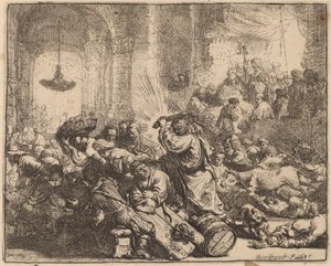 Christ Driving the Money Changers from the Temple