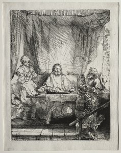 Christ at Emmaus: The Larger Plate