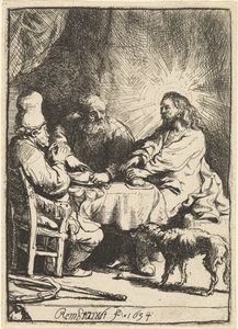 Christ at Emmaus: the Smaller Plate by Rembrandt van Rijn