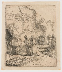 Christ Carried to the Tomb by Rembrandt van Rijn