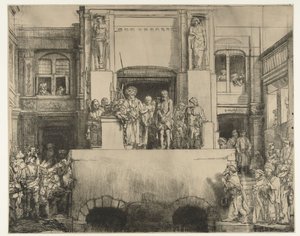Christ Presented to the People: Oblong Plate by Rembrandt van Rijn